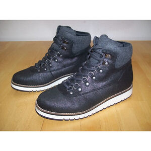 Women's White Mountain cozy water resistant hiking Boots 7.5, Black shimmer